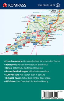 KOMPASS Wanderführer Cornwall und Devon, 60 Touren mit Extra-Tourenkarte achterzijde