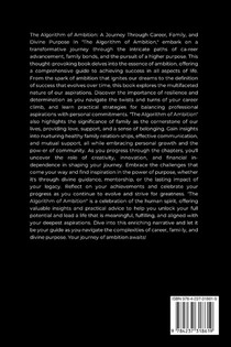 The Algorithm of Ambition, A Journey Through Career, Family, and Divine Purpose achterzijde