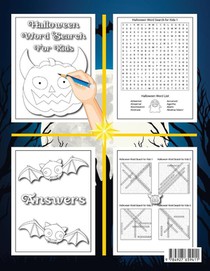 Halloween Word Search for Kids achterzijde