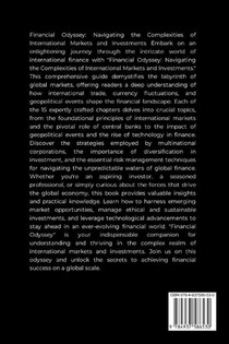 Financial Odyssey, Navigating the Complexities of International Markets and Investments achterzijde