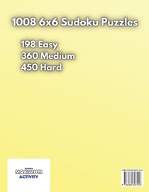 Beginner Maximum Activity 6x6 Sudoku achterzijde