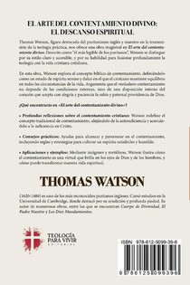 Watson, T: Arte del contentamiento divino achterzijde