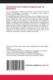 Estimación de la edad en equinos por su dentadura achterzijde