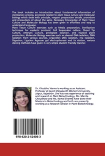 Plant Tissue Culture and Molecular Biology achterzijde