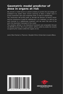 Geometric model predictor of dose in organs at risk achterzijde
