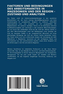 FAKTOREN UND BEDINGUNGEN DES ARBEITSMARKTES IN MAZEDONIEN UND DER REGION - ZUSTAND UND ANALYSEN achterzijde