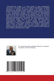 Pharmaceutical Analysis Laboratory Manual achterzijde