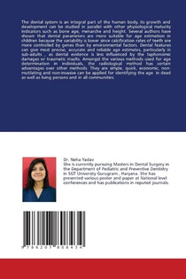 RADIOGRAPHIC METHODS OF DENTAL AGE ESTIMATION achterzijde