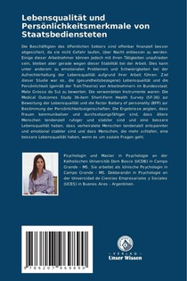 Lebensqualität und Persönlichkeitsmerkmale von Staatsbediensteten achterzijde