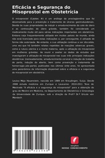 Eficácia e Segurança do Misoprostol em Obstetrícia achterzijde