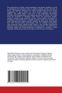 THE ROLE OF MEDIA AND YOUNG LEADERS IN ADVANCING GENDER EQUALITY achterzijde