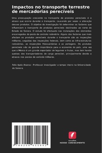 Impactos no transporte terrestre de mercadorias perecíveis achterzijde