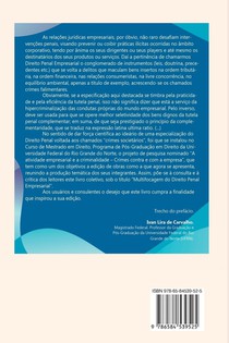 Multifocagem Do Direito Penal Empresarial achterzijde