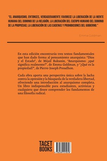3 Libros para conocer - El Anarquismo achterzijde