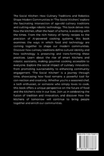The Social Kitchen, How Culinary Traditions and Robotics Shape Modern Communities achterzijde