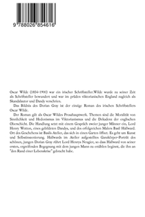 Das Bildnis des Dorian Gray achterzijde