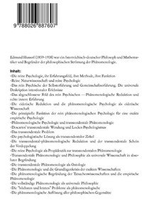 Phanomenologische Psychologie achterzijde