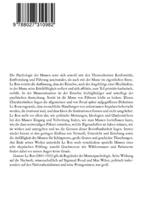 Psychologie der Massen (Grundlagenwerk der Sozialpsychologie) achterzijde