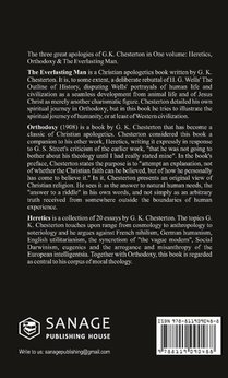 The Three Apologies of G.K. Chesterton achterzijde