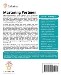 Mastering Postman achterzijde