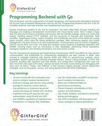 Programming Backend with Go achterzijde