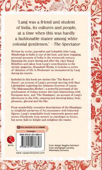 Wanderings in India and Other Sketches of Life in Hindostan achterzijde