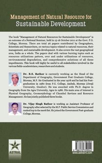 Management of Natural Resource for Sustainable Development achterzijde