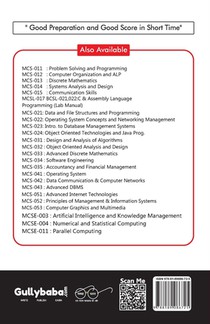 MCS-031 Design And Analysis Of Algorithm achterzijde