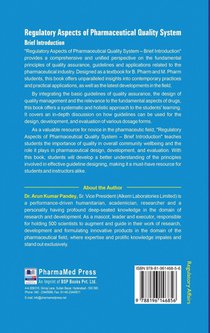 Regulatory Aspects of Pharmaceutical Quality System achterzijde
