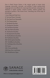 How to Read Human Nature achterzijde