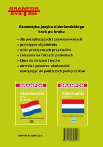 Gramatyka jezyka niderlandzkiego krok po kroku Nederlandse grammatica voor Poolstaligen achterzijde