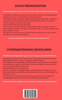 Dutch pronunciation. Uitspraaktraining Nederlands. achterzijde