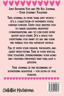 Just Between You and Me Kid Journal achterzijde