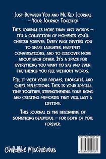 Just Between You and Me Kid Journal achterzijde