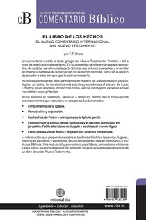 Libro de Los Hechos achterzijde