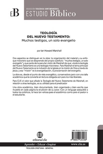 Teologia del Nuevo Testamento achterzijde