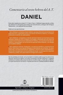 Comentario al texto hebreo del Antiguo Testamento - Daniel Softcover Commen achterzijde