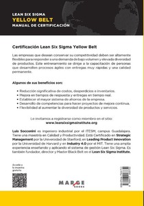 Lean Six Sigma Yellow Belt. Manual de certificacion achterzijde