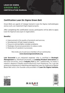 Lean Six Sigma Green Belt. Certification Manual achterzijde