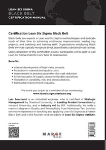 Lean Six Sigma Black Belt. Certification manual achterzijde