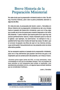 Breve Historial De La Preparacion Ministerial achterzijde