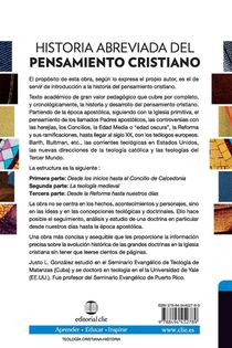 Historia Abreviada del Pensamiento Cristiano achterzijde
