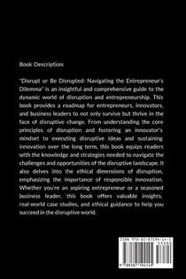 Disrupt or Be Disrupted achterzijde