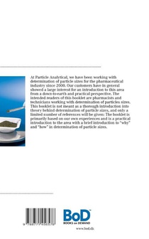 Determination of particle sizes in the pharmaceutical industry achterzijde