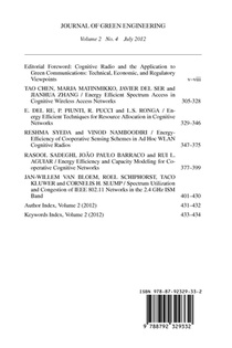 Journal of Green Engineering- Special Issue achterzijde