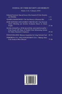 Journal of Cyber Security and Mobility 3-1, Special Issue on Intelligent Data Acquisition and Advanced Computing Systems achterzijde