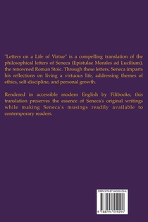 Letters on a Life of Virtue achterzijde