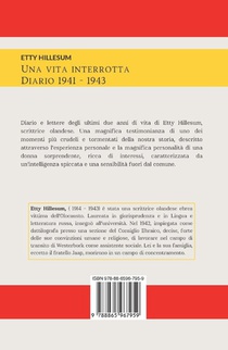 UNA VITA INTERROTTA. DIARIO 1941-1943 achterzijde