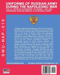 Uniforms of Russian army during the Napoleonic war vol.14 achterzijde