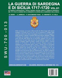 LA GUERRA DI SARDEGNA E DI SICILIA 1717-1720 vol. 1/2. achterzijde